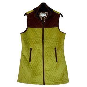 Tasha Polizzi Vest Quilted Microsuede Leopard
